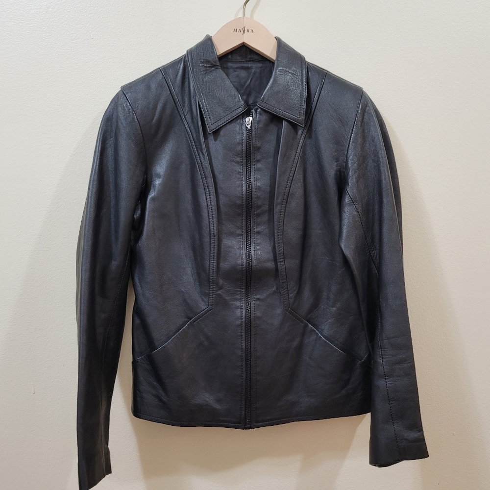 Genuine leather jacket sz M